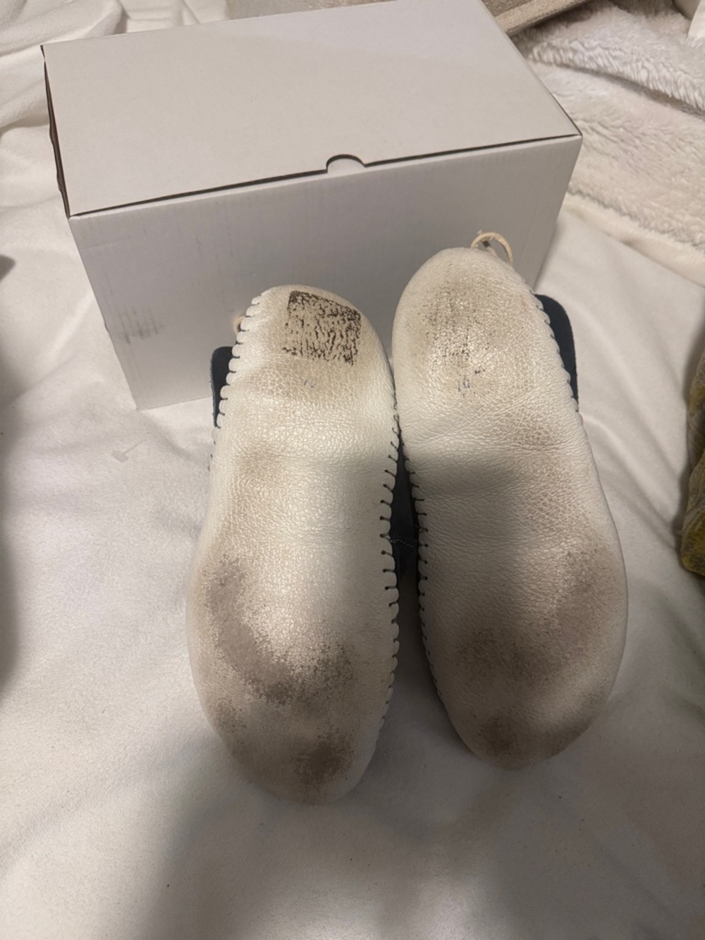 Blue Leather Moccasin with Patterned Insoles. - Picture 6 of 6
